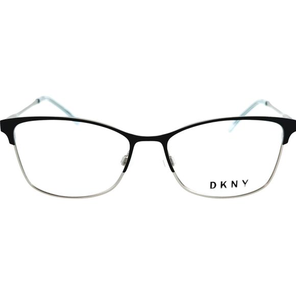 DKNY DK1028 Womens Metal Eyeglass Frame 400 Navy Silver 53-16